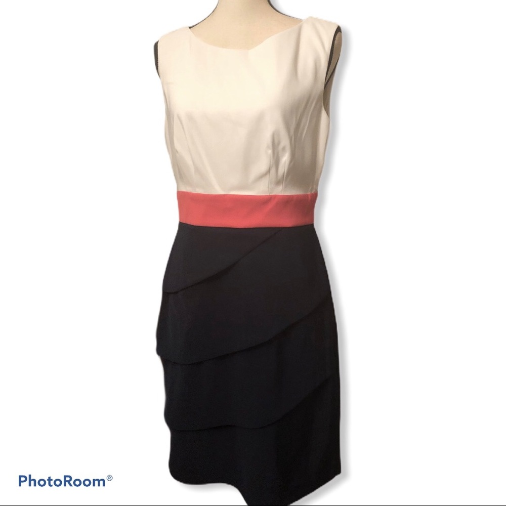 Connected | Trio Color Block Career Dress